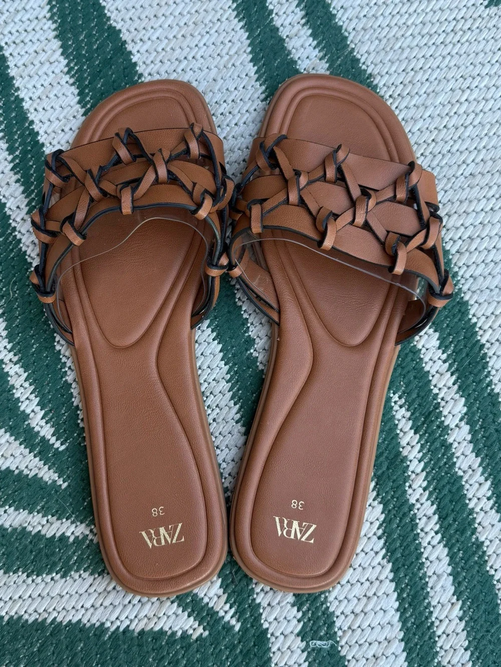 ZARA Flat Slider Sandals - Picture 5 of 7